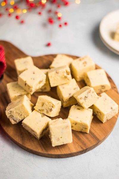 White Chocolate Fudge With Marshmallow and Nuts