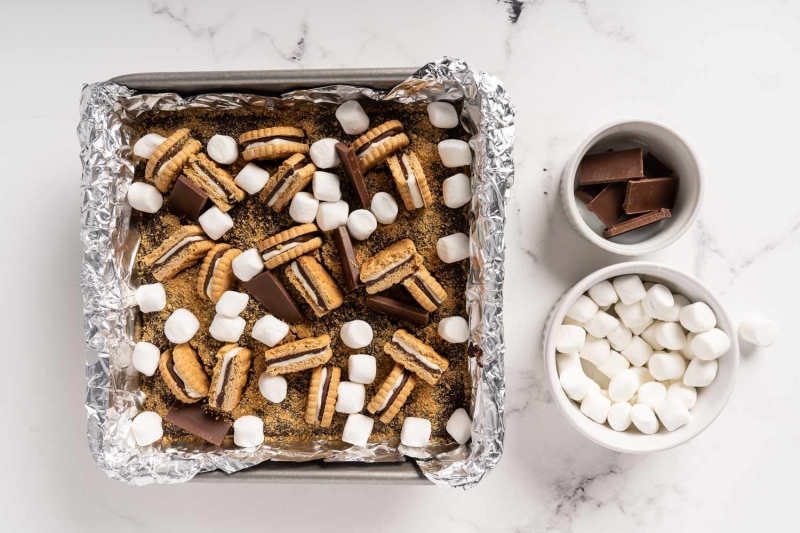 Girl Scout Cookie S’mores Bars