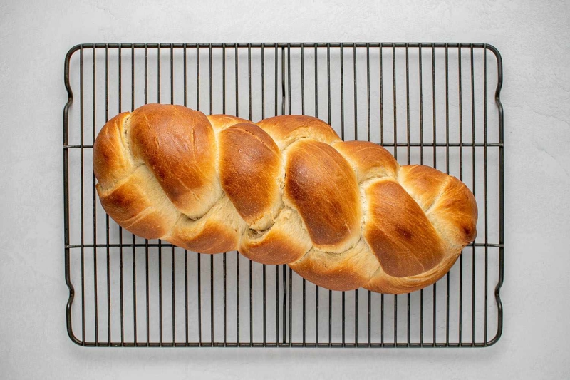 Maple-Glazed Vegan Water Challah (Pareve)