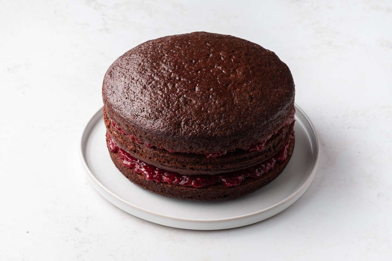 Chocolate Raspberry Layer Cake Recipe