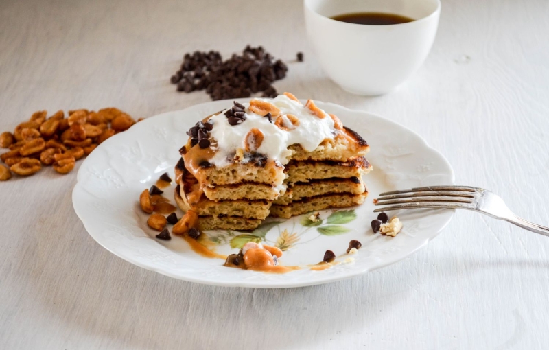 Fluffy Peanut Butter Pancakes