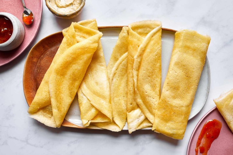 Savory Dosas Recipe (South Indian Pancakes)