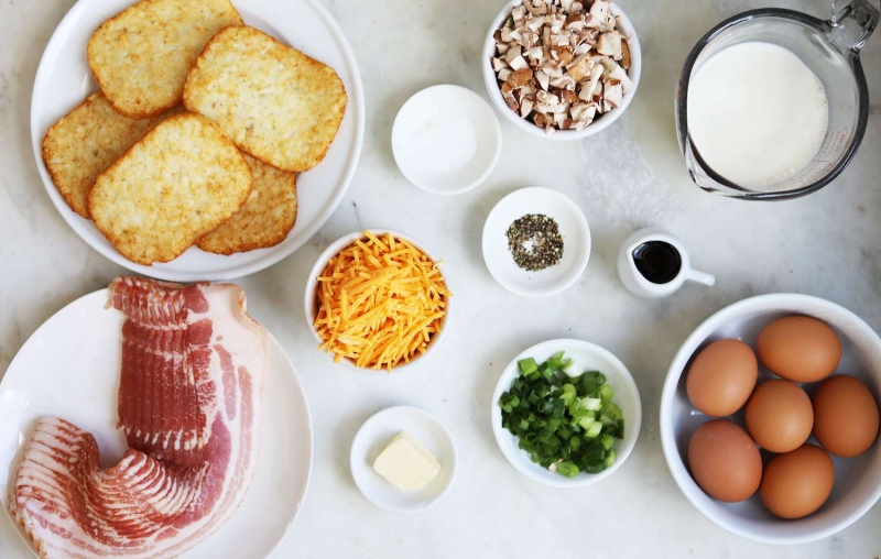 Breakfast Pie With a Hash Brown Crust