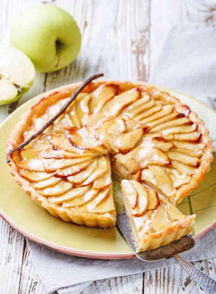 French Apple Tart Recipe With Pastry Cream