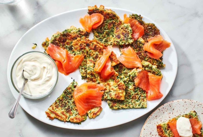 Savory Herb Pancakes and Lox