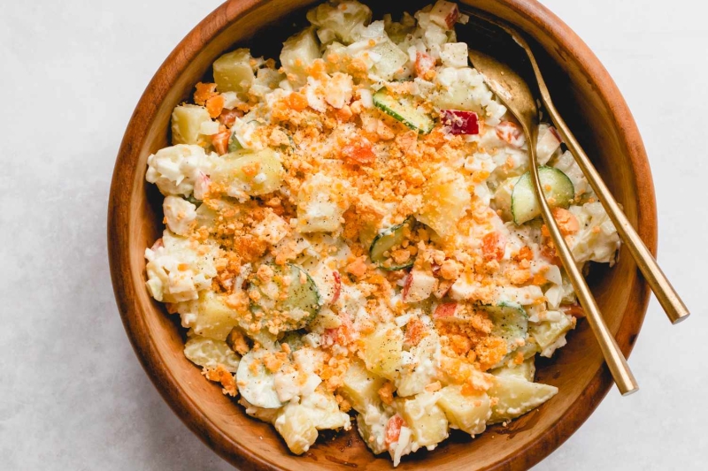 Korean Potato Salad With Apples