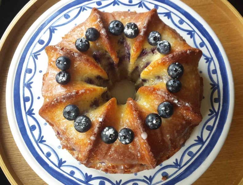 Lemon Blueberry Quark Cake Recipe