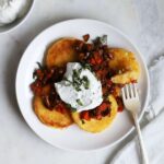 Polenta Cakes With Mushroom Ragu