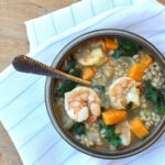 Shrimp, Barley and Lemon Stew