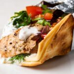 Greek Chicken Souvlaki Gyro Wrap