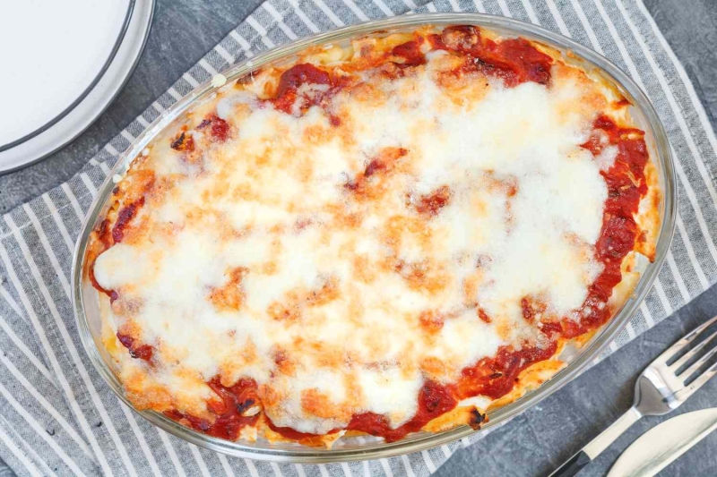 Easy Baked Ziti With Three Cheeses