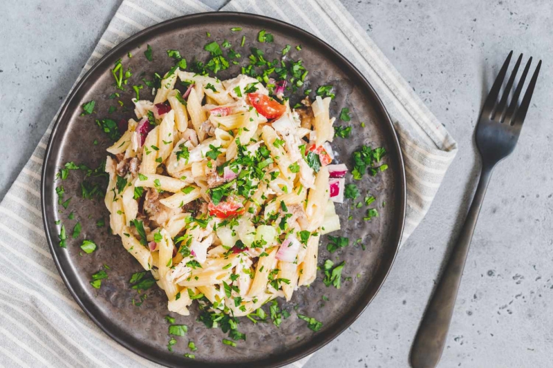 Pasta Salad With Chicken and Bacon