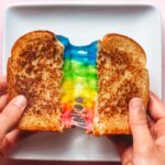 Rainbow Grilled Cheese Sandwich