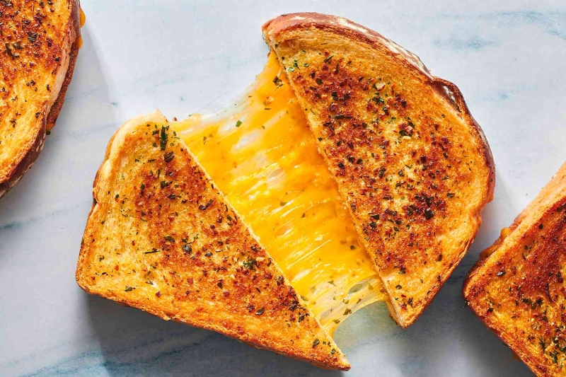 Garlic Bread Grilled Cheese