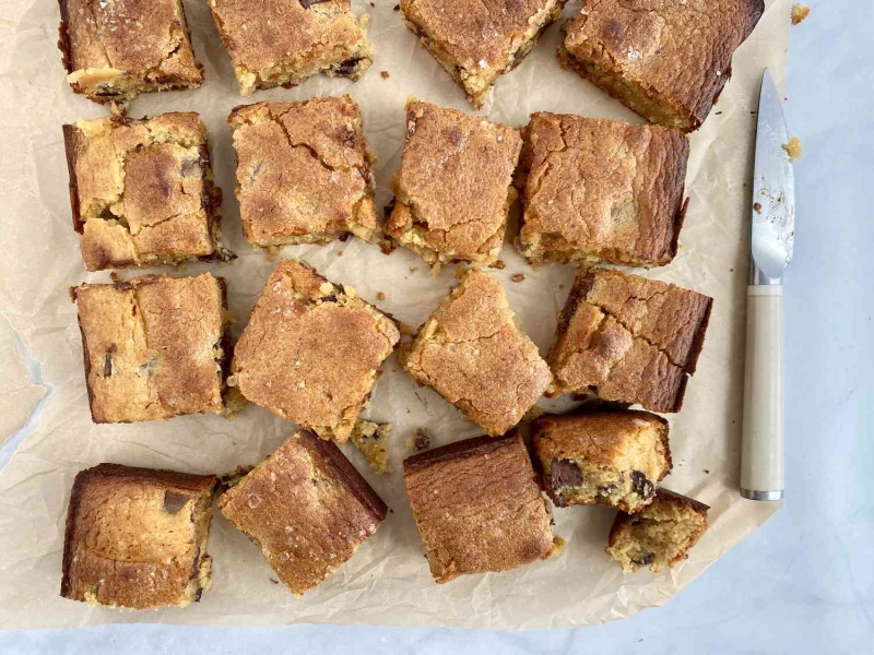 Chocolate Chunk Miso Blondies Recipe