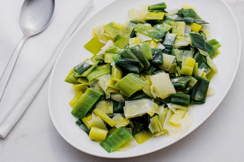 Easy Buttered Leeks