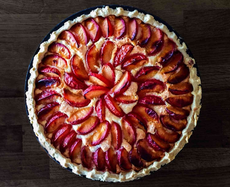 Classic Plum and Almond Tart