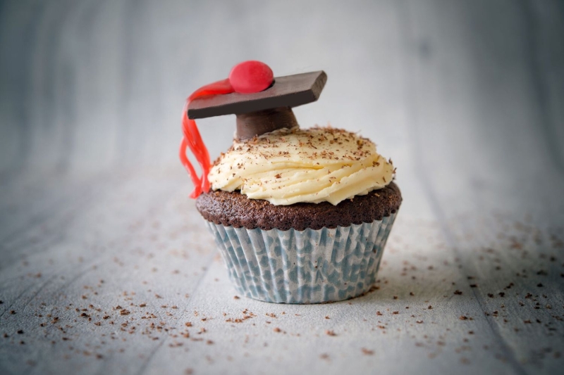 Graduation Cap Cupcake Topper