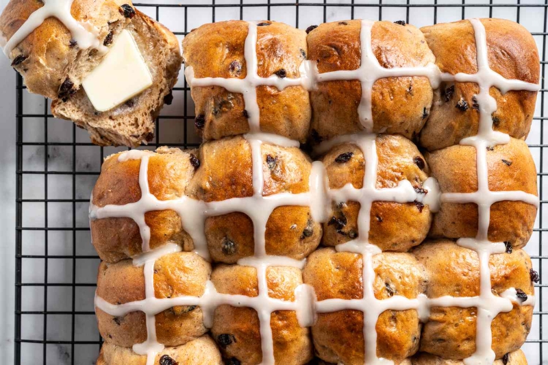 Bread Machine Hot Cross Buns