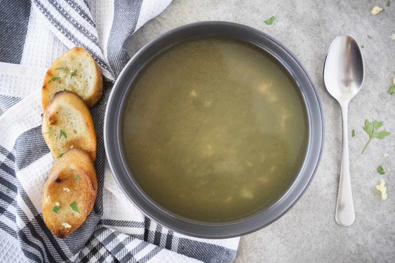 Homemade Beef Bouillon With Vegetables