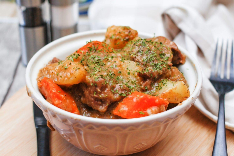 Old-Fashioned Slow Cooker Beef Stew Recipe