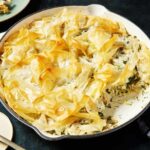 Skillet Chicken Spanakopita Pie