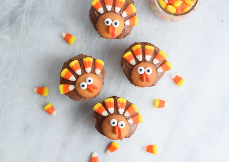 Thanksgiving Turkey Cupcakes Recipe