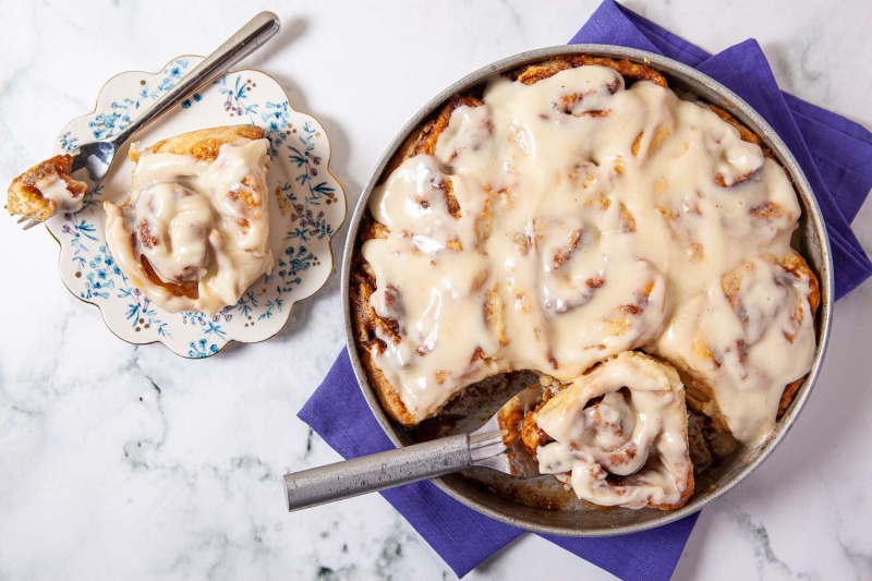 No Yeast Cinnamon Rolls