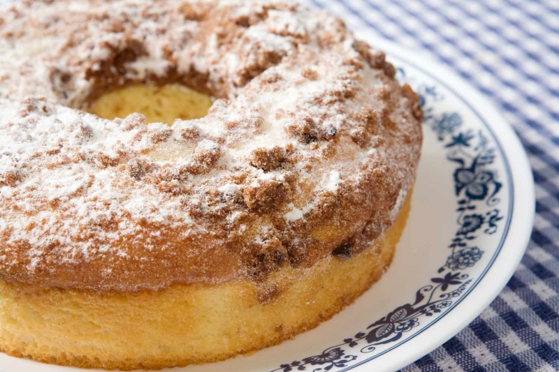 Orange Coffee Cake with Cinnamon Topping