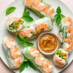 Fresh Spring Rolls With Peanut Sauce