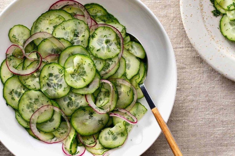 Gurkensalat (German Cucumber-Dill Salad)