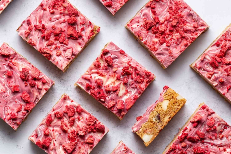 Rubies: Ruby Chocolate Blondies Recipe