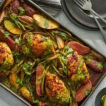 Sheet Pan Red Curry Chicken Thighs