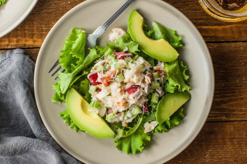 Simple Crab Salad with Mayonnaise