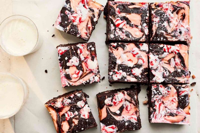 Peppermint Swirl Brownies