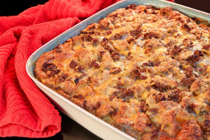 Savory Sausage-and-Egg Breakfast Casserole