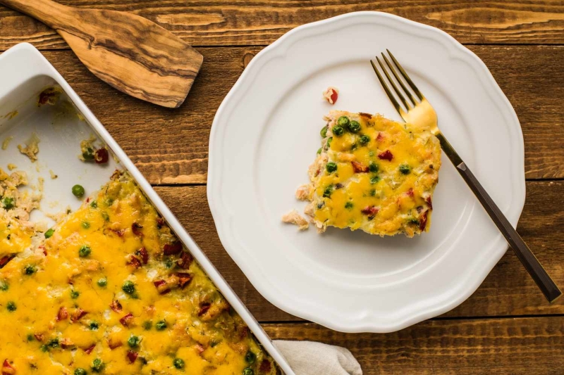 Easy Cheesy Salmon Casserole