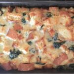 Savory Spinach and Cheese Bread Pudding