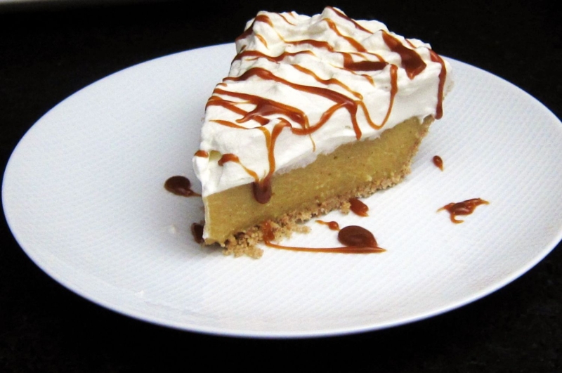 Butterscotch Pie With Whipped Cream