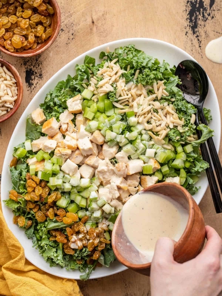 Crunchy Kale and Chicken Salad