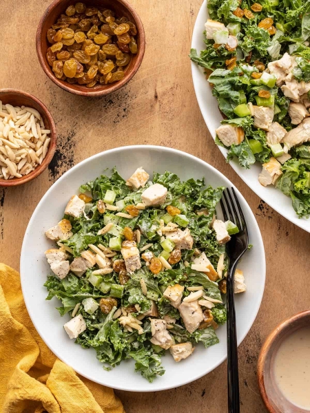 Crunchy Kale and Chicken Salad