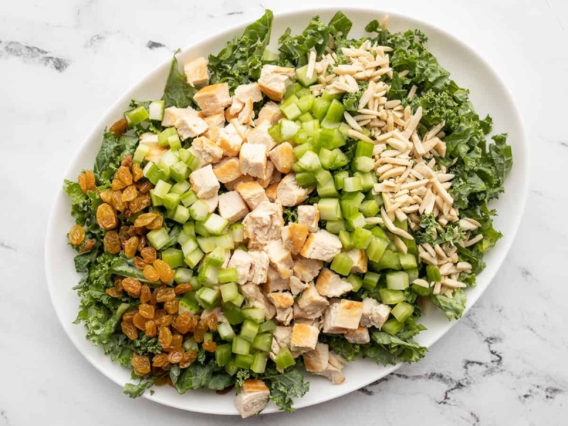 Crunchy Kale and Chicken Salad