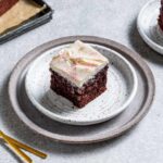 Devil’s Food Snacking Cake with Marshmallow Frosting