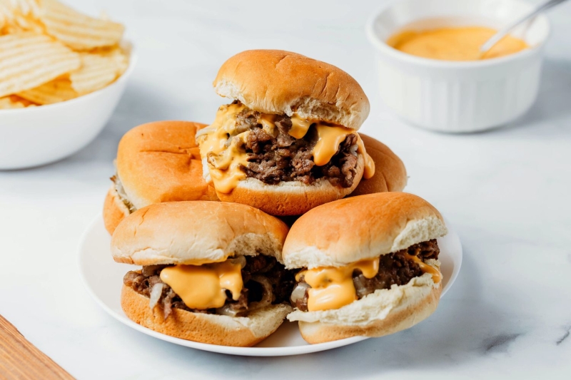 Philly Cheesesteak Sliders