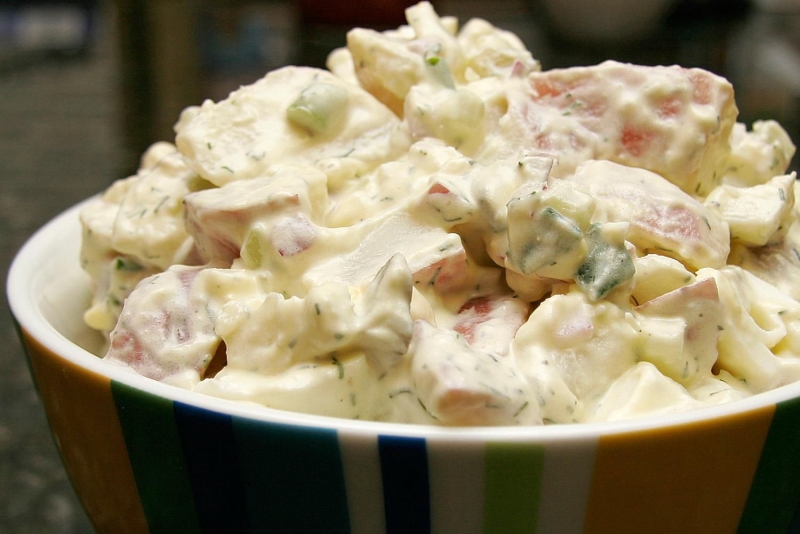 Red Potato Salad With Sour Cream and Dill