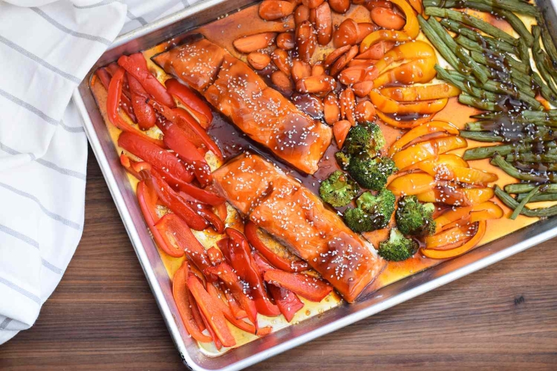 Sheet Pan Salmon Teriyaki