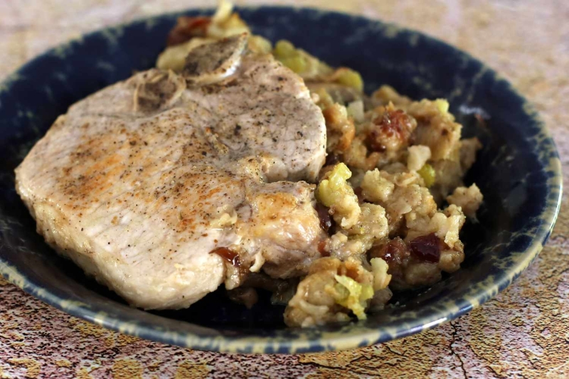 Easy Pork Chop and Stuffing Casserole