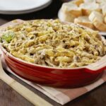 Chicken Pasta Casserole With Mushrooms and Cheese