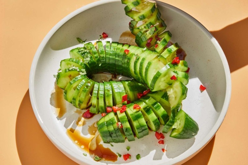 Umami-Packed Spiral Cucumber Salad