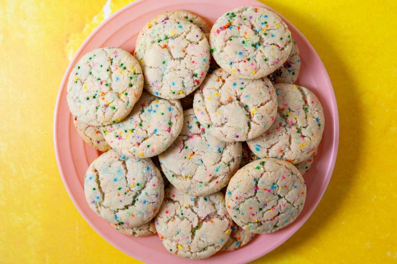 Dairy Free and Egg Free Funfetti Cookies Recipe